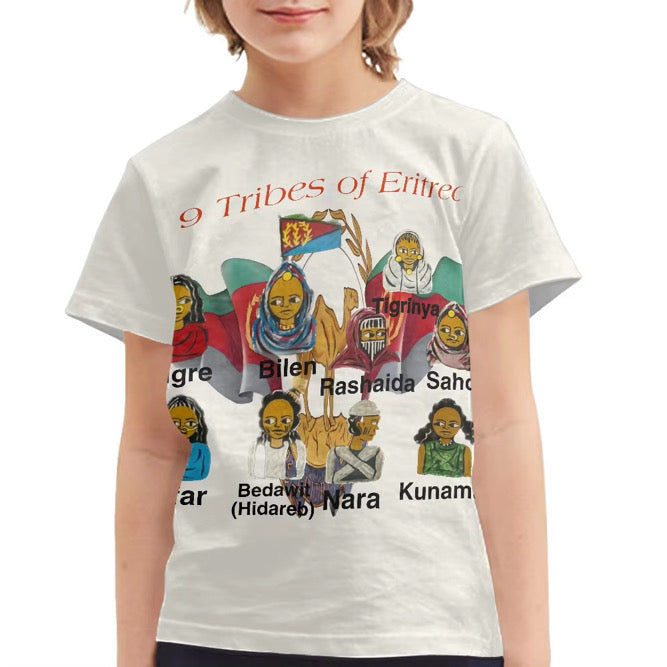 Kids age 7/8 and 9/10 9 tribes shirt