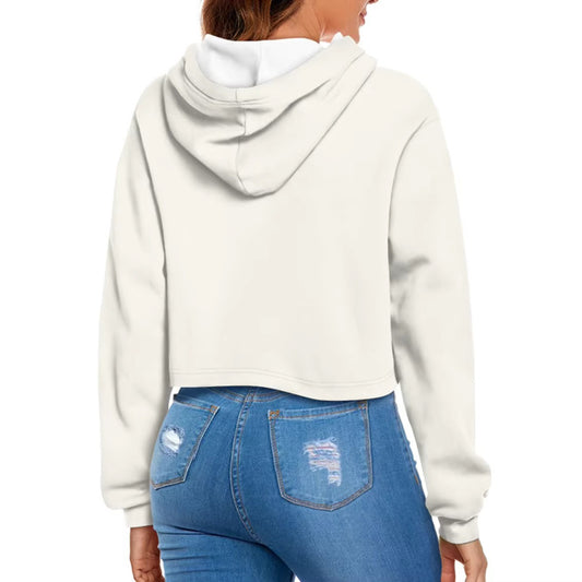 9 tribes crop hoodie