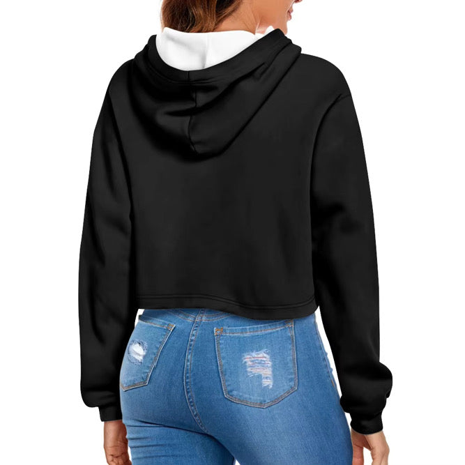 9 tribes crop hoodie