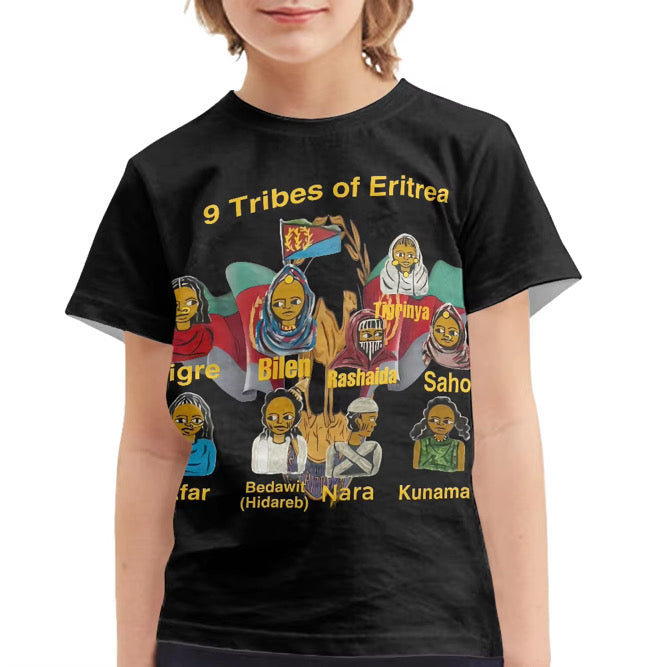 Kids age 7/8 and 9/10 9 tribes shirt