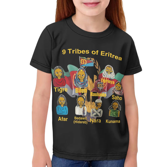 Kids age 7/8 and 9/10 9 tribes shirt